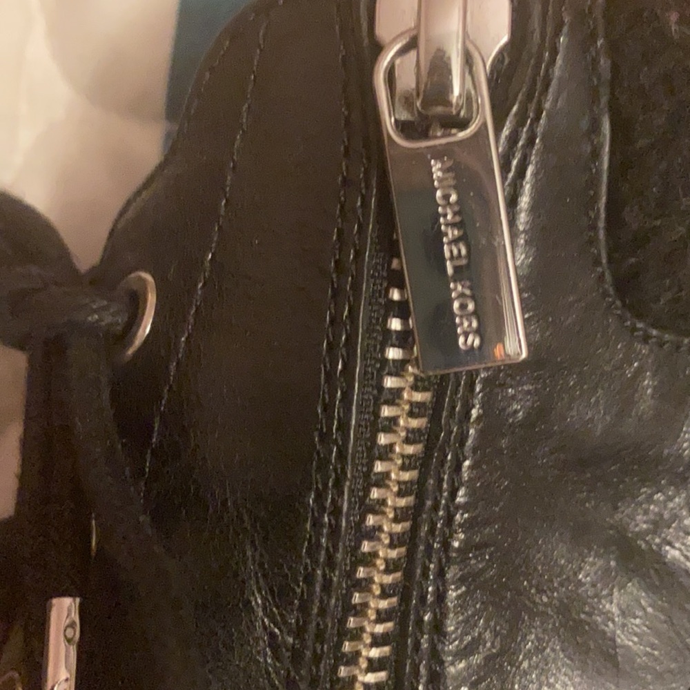 Michael Kors Black leather Lace- up Bootie Heels - Picture 3 of 14